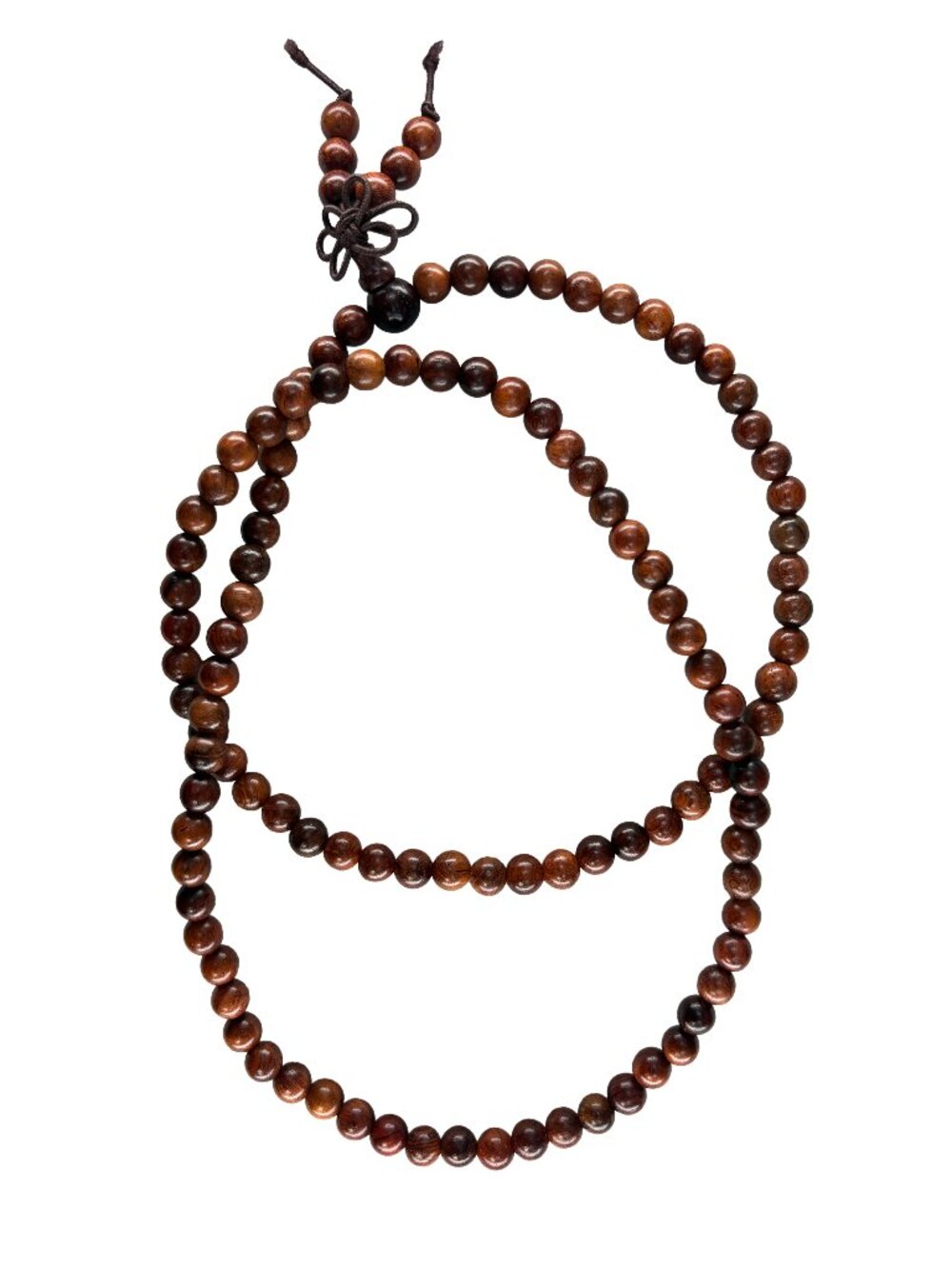 Natural Suanzhi RoseWood Mala Prayer 108 Beads 6mm Necklace Bracelet 14.8g